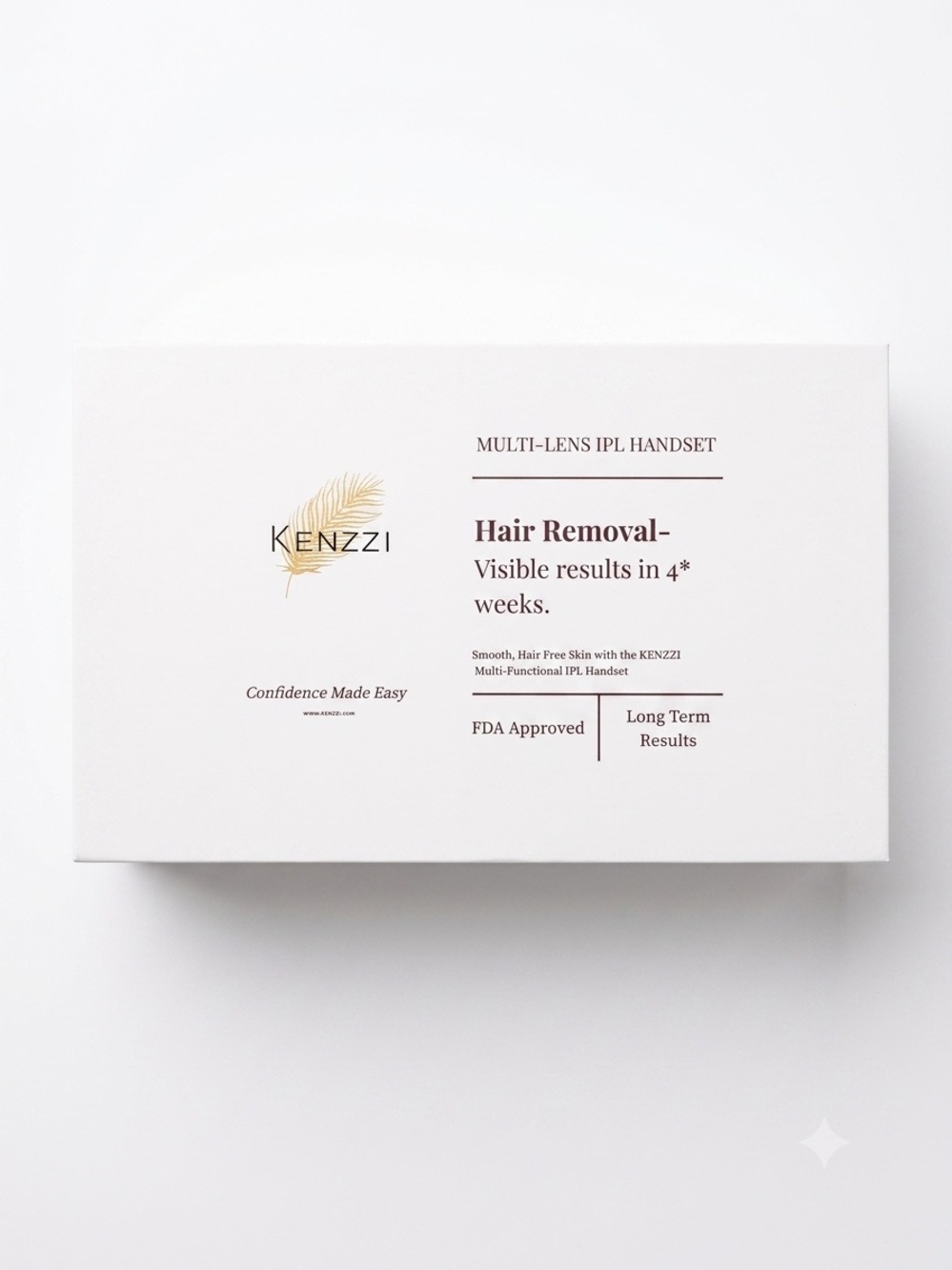 NEW! Kenzzi Hair Removal Multi-Lens IPL Handset